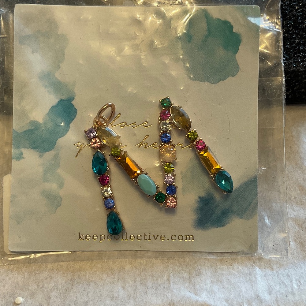 Stella & Dot Keep Multicolor Gem Drop Necklace -  M Pendant Charm